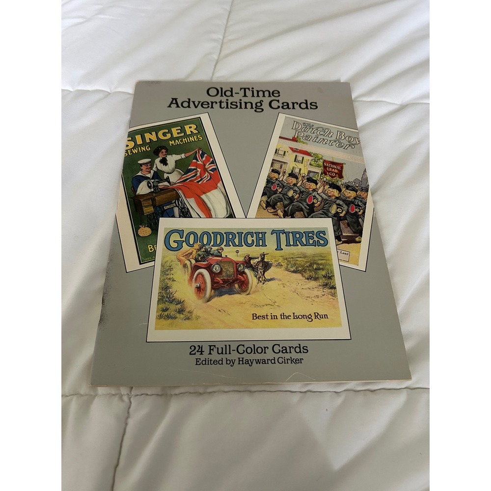 Old-Time Advertising Cards 24 Full-Color Postcards Dover 1989 Hayward Girker